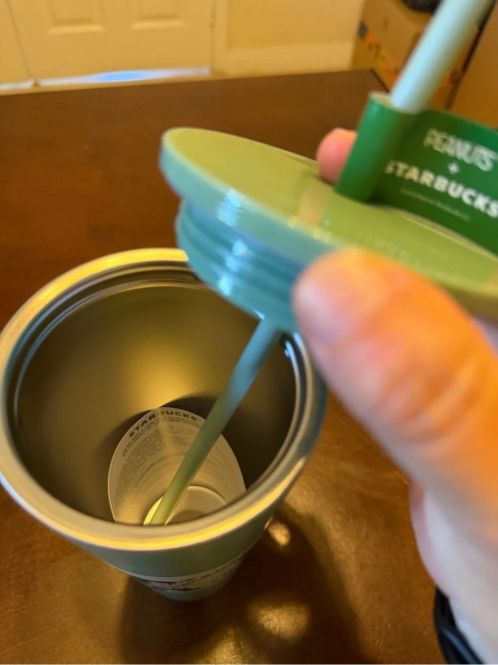 Starbucks Peanuts 2026 Special Edition Green Stainless Steel Tumbler w Straw NWT